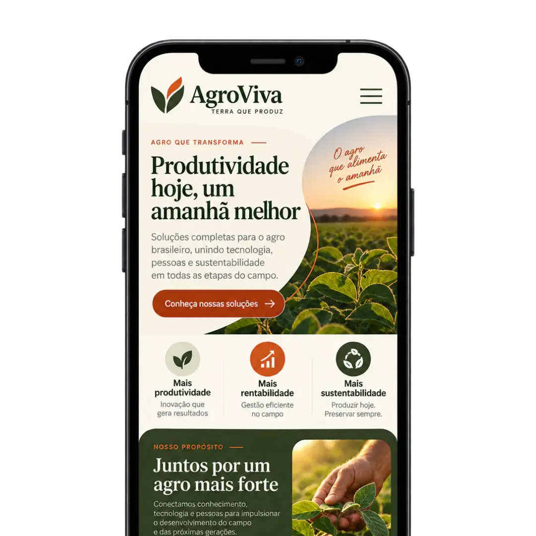 Demonstração de catálogo AgroPage