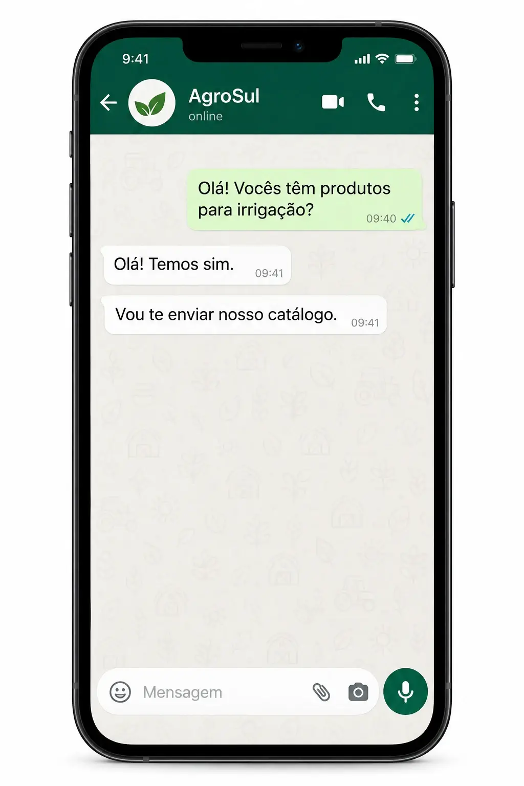 Cliente no WhatsApp